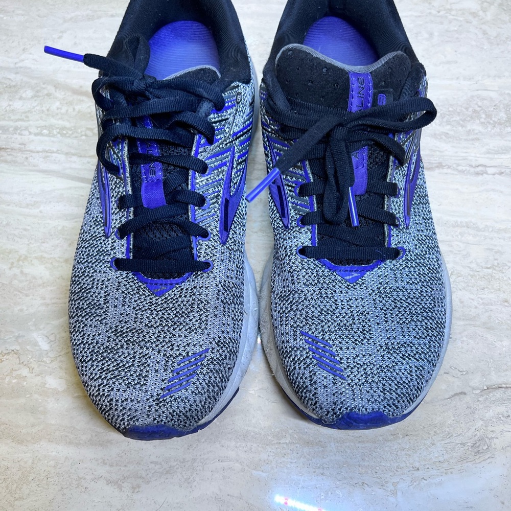 Women’s Brooks Adrenaline 19 Running Shoes Black and Purple size 7.5